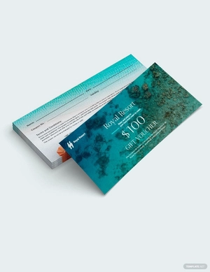 Royal Resort Coupon Template