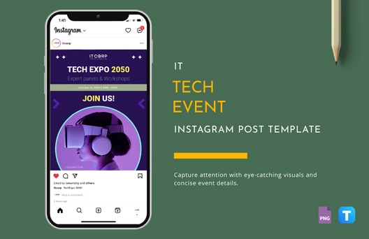 IT Tech Event Instagram Post Template