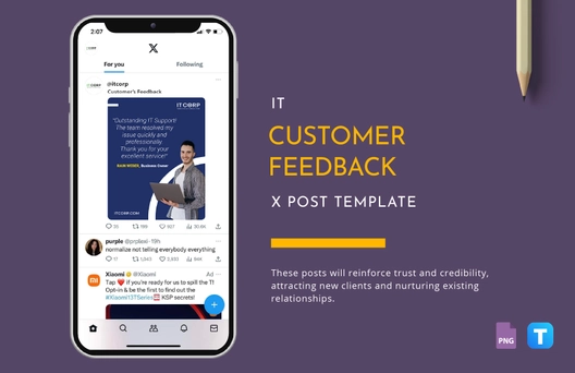 IT Customer Feedback X Post Template
