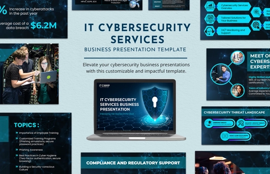 IT Cybersecurity Services Business Presentation Template