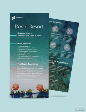 Royal Resort DL Card Template