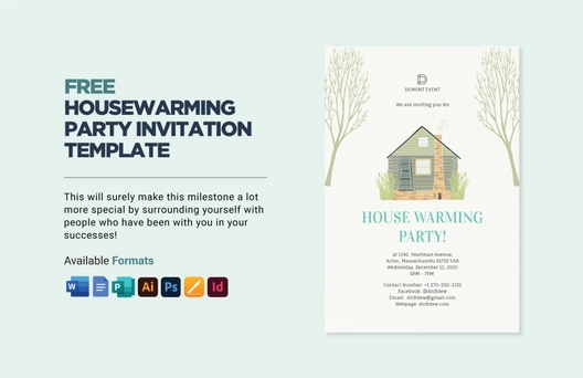 Housewarming Party Invitation Template