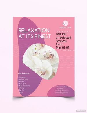 Spa Flyer Template