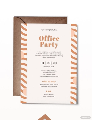 Office Party Invitation Template