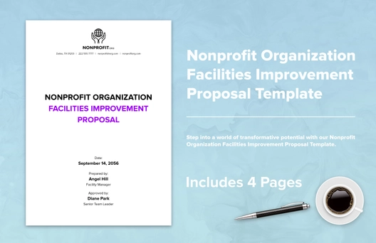 Nonprofit Organization Facilities Improvement Proposal Template