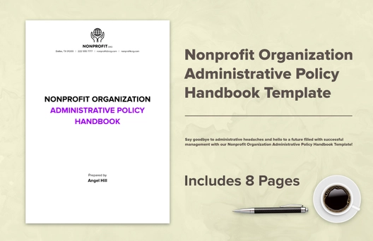 Nonprofit Organization Administrative Policy Handbook Template