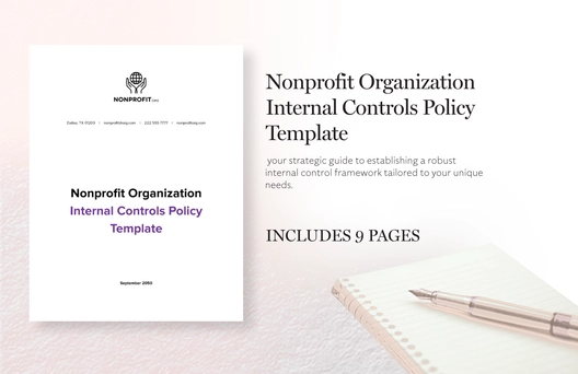Nonprofit Organization Internal Controls Policy Template