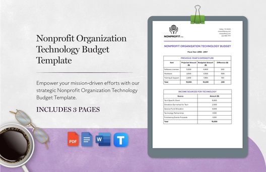 Nonprofit Organization Technology Budget Template