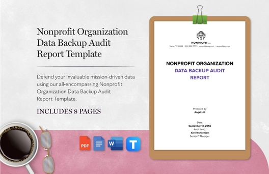 Nonprofit Organization Data Backup Audit Report Template Nonprofit Organization Data Backup Audit Report Template