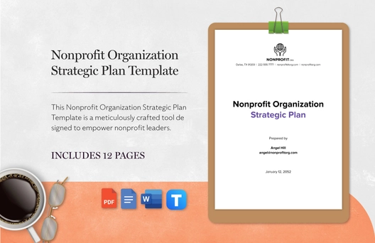 Nonprofit Organization Strategic Plan Template