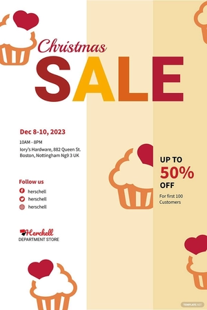 Christmas Bake Sale Flyer Template