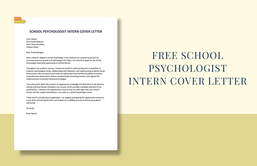 School Psychologist Intern Cover Letter
