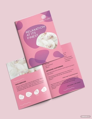 Spa Bi-Fold Brochure Template