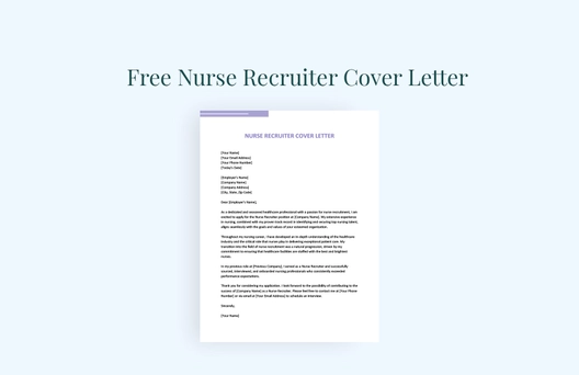 Nurse Recruiter Cover Letter