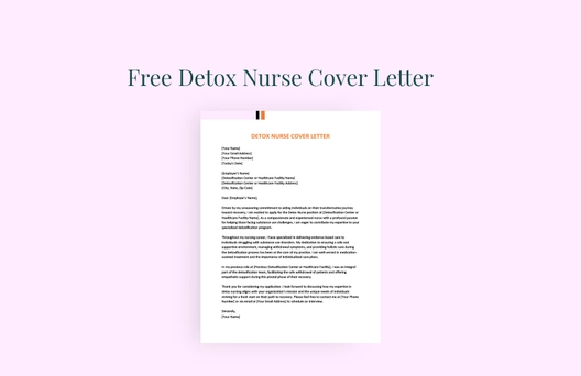 Detox Nurse Cover Letter