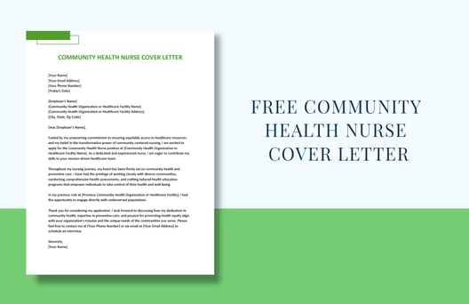 Community Health Nurse Cover Letter