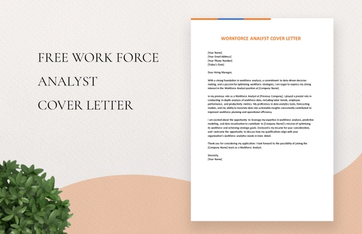 Workforce Analyst Cover Letter