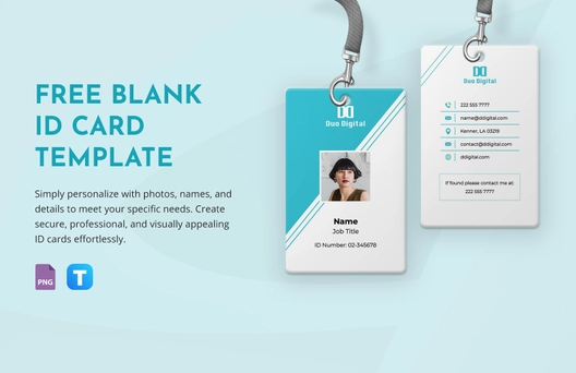 Blank ID Card Template