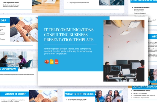 IT Telecommunications Consulting Business Presentation Template
