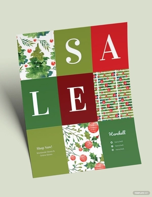Christmas Shopping Sale Flyer Template