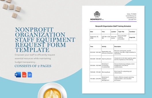 Nonprofit Organization Staff Equipment Request Form Template Nonprofit Organization Staff Equipment Request Form Template