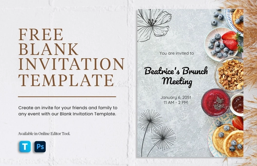 Blank Invitation Template