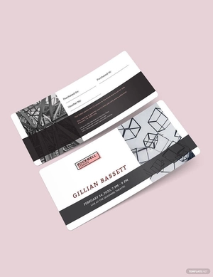 Event Ticket Voucher Template