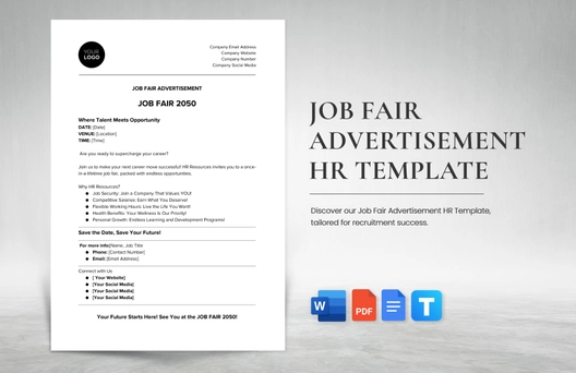 Job Fair Advertisement HR Template