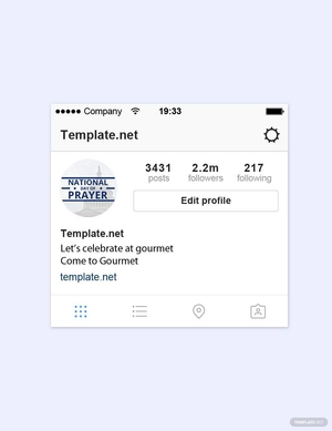 National Day of Prayer Instagram Profile Photo Template