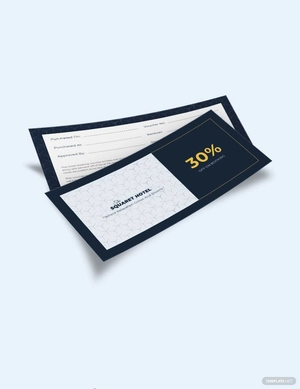 Hotel Booking Voucher Template