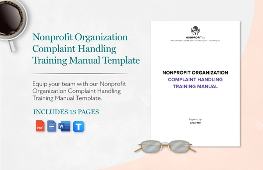 Nonprofit Organization Complaint Handling Training Manual Template