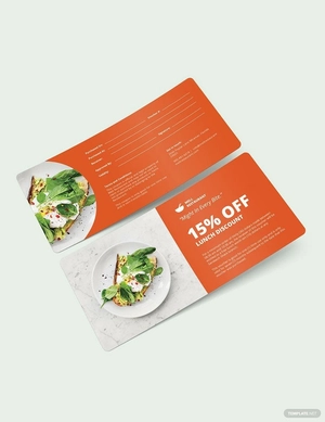 Lunch Discount Voucher Template