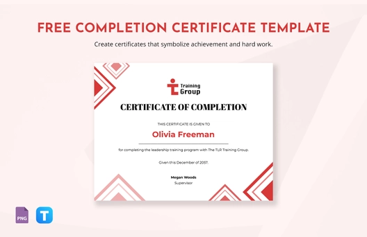 Free Completion Certificate Template