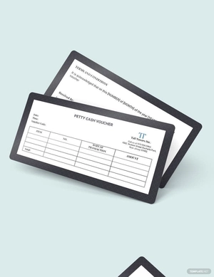 Petty Cash Voucher Template