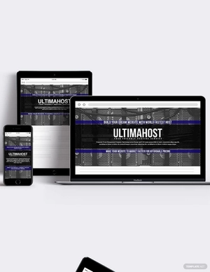Hosting Website Header Template