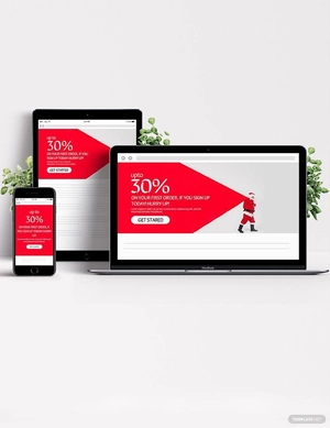 Christmas Offer Website Header Template