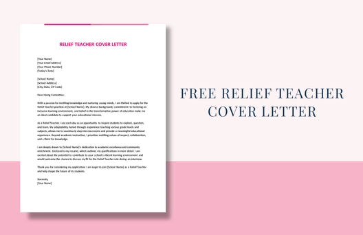 Relief Teacher Cover Letter