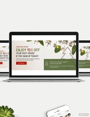 Christmas Website Header Template