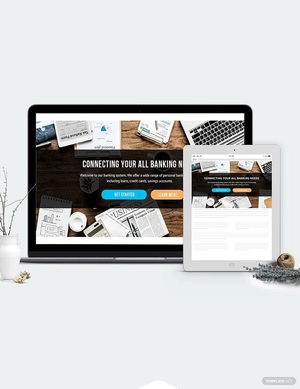 Banking Website Header Template