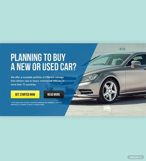 Automobile Website Header Template