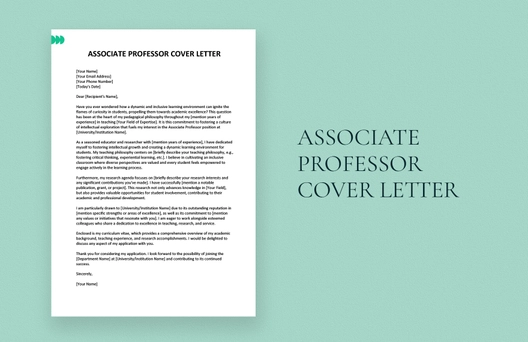 Associate Professor Cover Letter