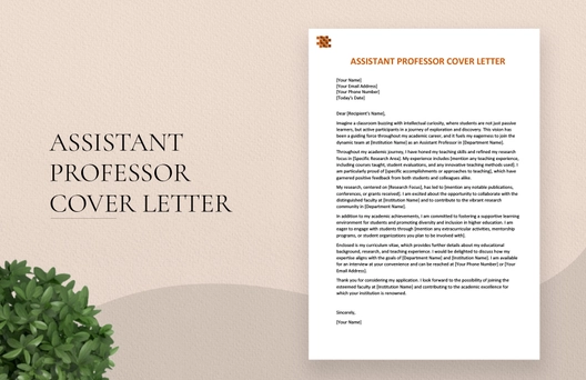 Assistant Professor Cover Letter