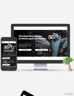 Motorcycles Website Header Template