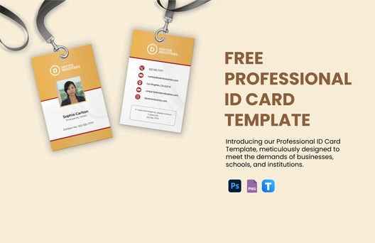 Professional ID Card Template