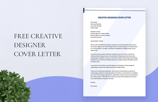Creative Designer Cover Letter