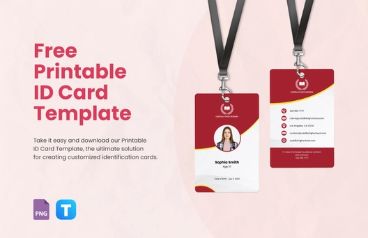 Printable ID Card Template