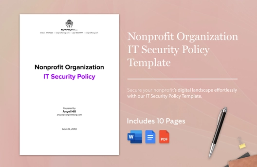 Nonprofit Organization IT Security Policy Template