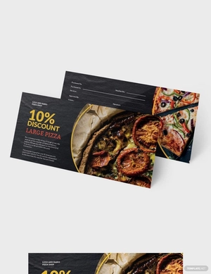 Pizza Shop Voucher Template