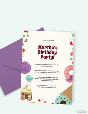 Candyland Birthday Invitation Template Candyland Birthday Invitation Template
