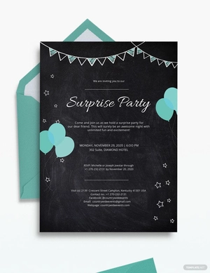 Surprise Party Invitation Template
